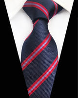 Corbatas de seda tejidas en jacquard con diseño de cachemira a cuadros para hombre, corbatas de 8 cm a rayas para trajes de negocios, bodas y fiestas.