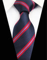 Corbatas de seda tejidas en jacquard con diseño de cachemira a cuadros para hombre, corbatas de 8 cm a rayas para trajes de negocios, bodas y fiestas.