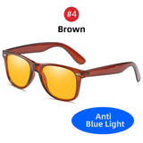 VIVIBEE Classic Square Gaming Blue Light Blocking Glasses Men Yellow Women Office Anti Light Eyeglasses Computer Filter Goggles