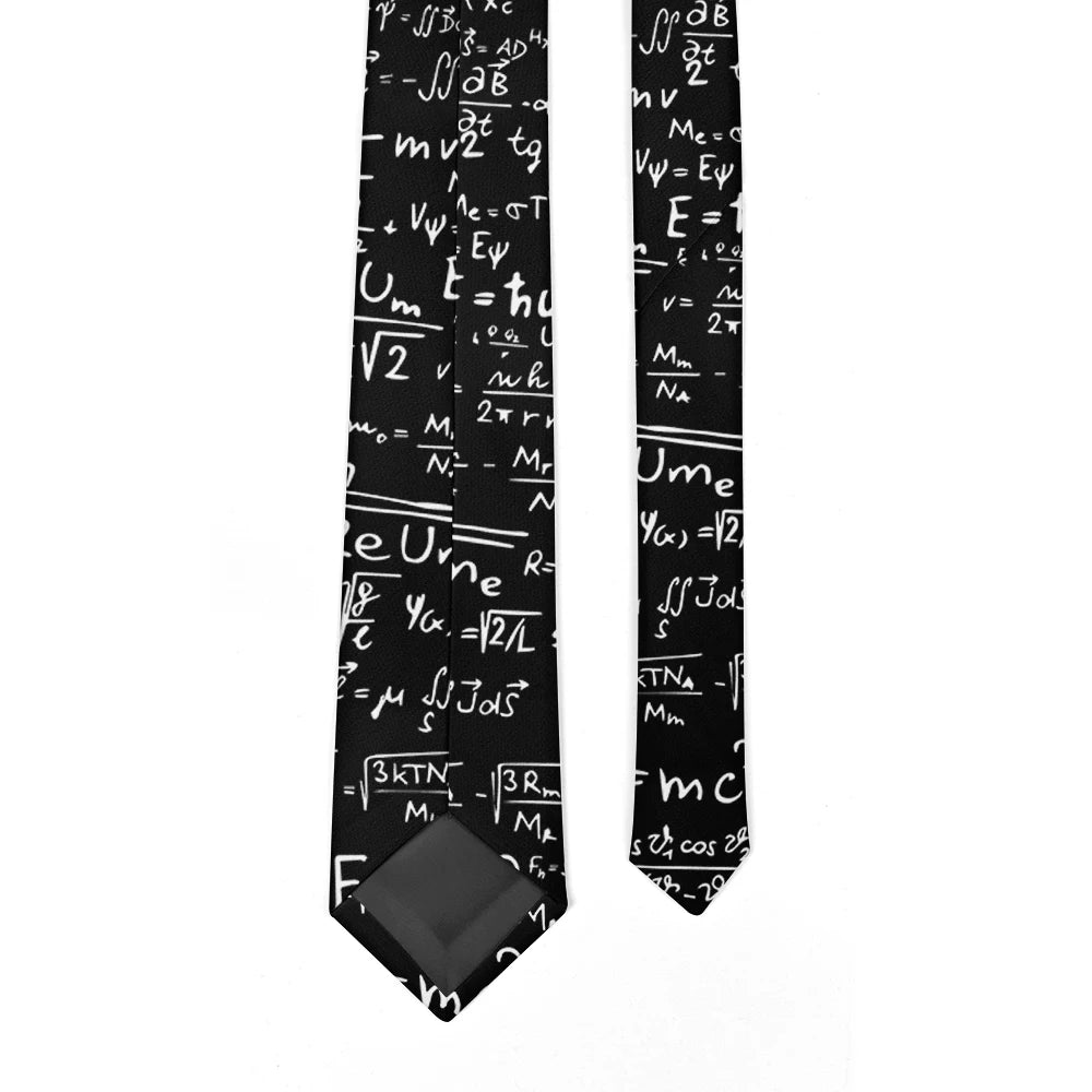 Cravate pour homme, motif animal drôle, motif paon, motif mathématique, en polyester, style décontracté, idéal pour les affaires ou les soirées.