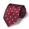 Cravate Huishi 8 cm à pois pour homme, slim, tendance, en polyester et microfibre, à carreaux, pour mariage