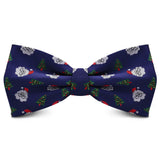 Christmas Bow tie for Men Women Snowmen Christmas Tree Bow knot Pre-tied Adult Silk Jacquard Bowtie Double Fold Cravats Party