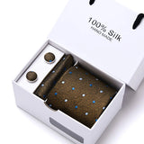 Cravates de marque 100 % soie, coffret cadeau, bureau, homme, classique, fête, mariage, rayées, 7,5 cm, soie, mariage, motif floral, cravate, mouchoir