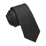 Cravate JEMYGINS pour homme, fine et unie, 6 cm, de haute qualité, tendance, verte et noire, style libre, pour fête et mariage