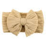 Solid Cable Bow Baby Headband for Child Nylon Layers Headwear Kids Elastic Turban Headwraps Newborn Boys Girls Hair Accessories