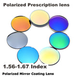 Polarized Sunglasses Prescription Lens 1.56 1.61 1.67 Aspheric Sun Glasses Lenses Myopia Optical UV400 Mirror Colourful Coating