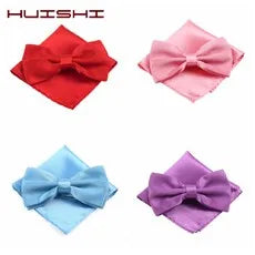 Cravate Huishi 8 cm à pois pour homme, slim, tendance, en polyester et microfibre, à carreaux, pour mariage