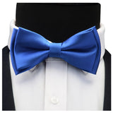 Ensemble de nœuds papillon solides de différentes tailles, haut et bas, nœud papillon uni pour homme, mouchoir, boutons de manchette, coffret cadeau pour hommes, cravates de mode de mariage