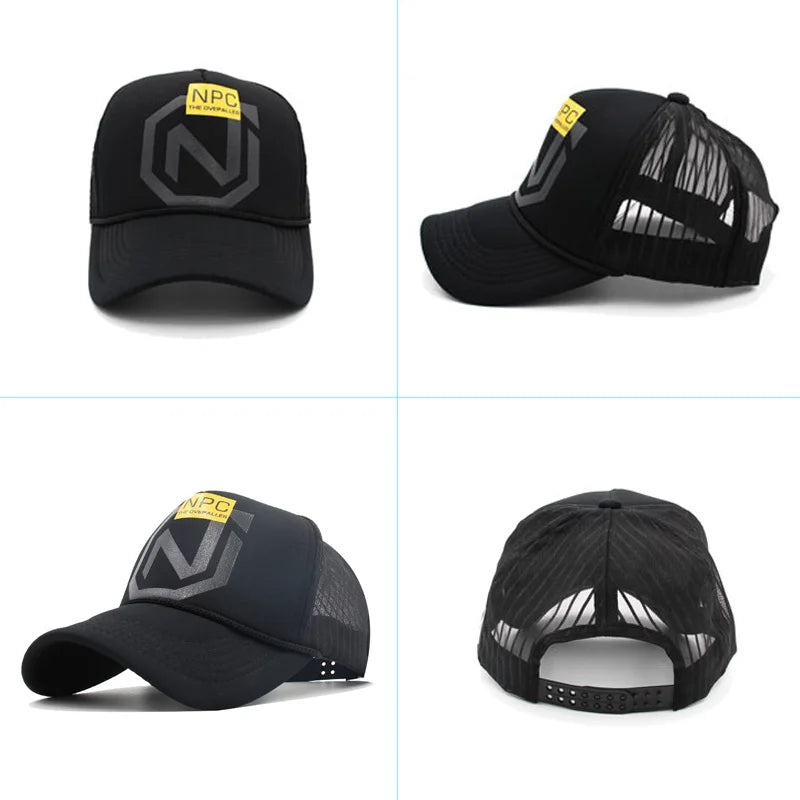 Casquette de baseball d'été pour bébés garçons et filles, chapeaux pour enfants, broderie de lettres, graffiti, snapback, chapeaux de soleil, casquette hip-hop en maille pour l'extérieur