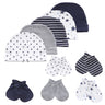 Newborn Boy Girl Hats and Mittens Sets Comfy Infant Baby 5Pcs Caps & 5Pcs Gloves Cotton Toddler Baby Accessorise