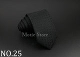 Cravate tissée jacquard pour homme, classique, à carreaux, rayée, en polyester, tendance, pour mariage, affaires, fête, costume, robe, cadeau