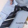 Corbata Hombre corbata 7cm cravates pour hommes de luxe rayures bleues cravate affaires Corbatas Para Hombre Mariage cadeau chemise accessoires
