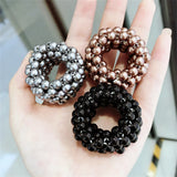 Pearls Beads Hair Ties Elastic Hair Bands For women Hair Rope Scrunchies Ponytail Holders Rubber Hair Accessories