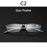 BOYSEEN Titanium alloy Nearsighted Glasses Non spherical 12 Layer Coated Minus lenses Business Myopia Eyeglasses -0.5 -1.0 -1.25