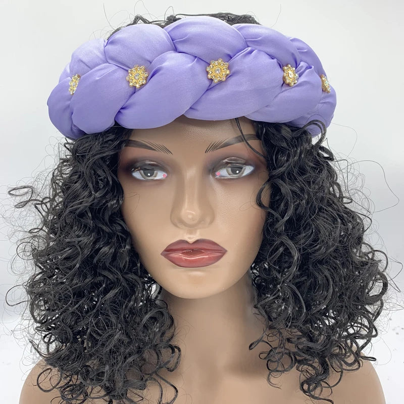 Women Braids Headbands Candy Color Elastic Hairbands Female Bandanas Girls Diamonds Hair Bands Headwear Accessories