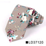 Nouvelle cravate florale pour hommes et femmes, cravate fine en coton pour mariage, cravates décontractées pour hommes, costumes classiques, cravates à imprimé floral