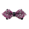 Nœud papillon rose diamant pour homme, nœud papillon strass, accessoire de mariage tendance