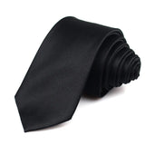 Cravates noires pour hommes et femmes, costumes décontractés, cravates unies, cravates fines pour hommes, pour affaires, mariage, cravates fines pour hommes