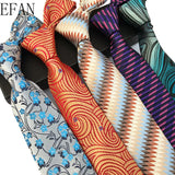 Corbatas de seda tejidas en jacquard con diseño de cachemira a cuadros para hombre, corbatas de 8 cm a rayas para trajes de negocios, bodas y fiestas.