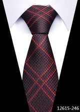 Cravate pour homme, nouveau design, vente en usine, offre spéciale, 7,5 cm, cravate, chemise à carreaux jaune, accessoires pour homme, anniversaire d'Abraham Lincoln