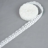 5Yards/roll Wihte Embroidered Lace Ribbons French African Lace Fabric DIY Handmade Sewing Craft Wedding Gift Wrapping Decoration