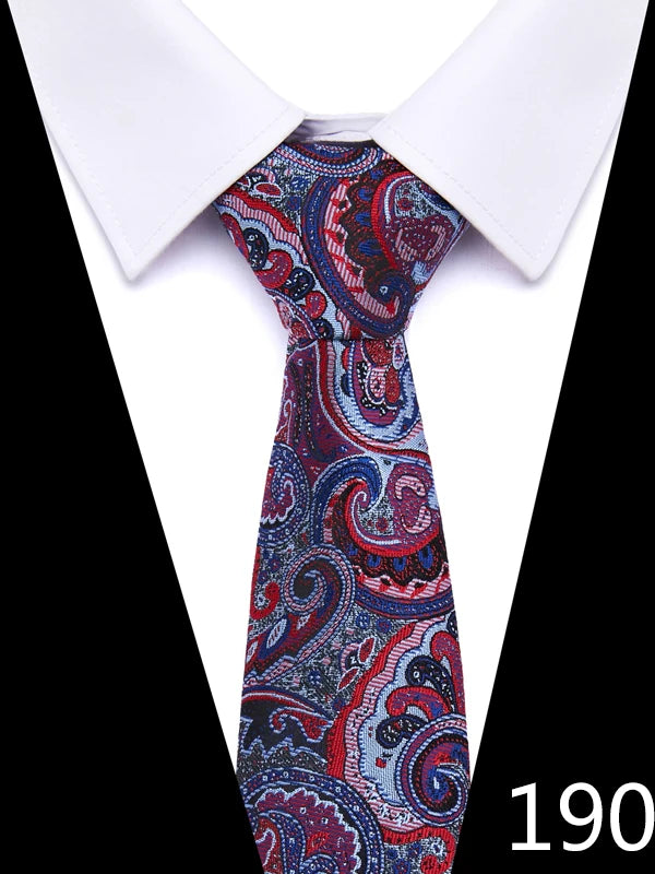 Cravate homme 7,5 cm, style nouveau, bleu, vert et orange, motif cachemire, motif floral, pour mariage, travail