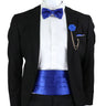 New Fashion Mens Cummerbund Bow Tie Brooch Set Black Red Blue   Waist Seal For Formal Tuxedo Business Suit Dinner Accessories