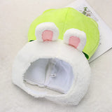 Funny Big Frog Eyes Cartoon Plush Hat Toy Green Headgear Cap Cosplay Costume