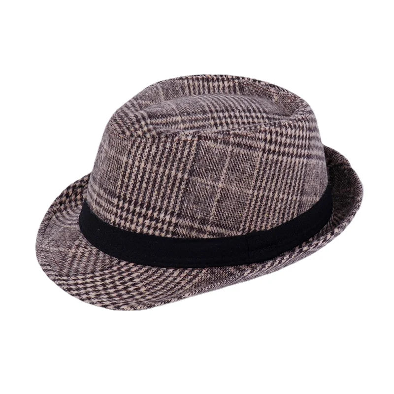Winter Solid Fedoras For Men Top Jazz Hat Adult Bowler Hats Classic Version Chapeau Hats