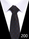 Cravate homme 7,5 cm, style nouveau, bleu, vert et orange, motif cachemire, motif floral, pour mariage, travail