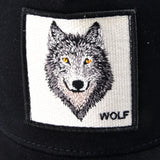 Casquettes de baseball brodées de loup pour hommes, casquette snapback en maille, chapeaux pare-soleil pour femmes, chapeau hip-hop en coton de couleur unie, camionneur