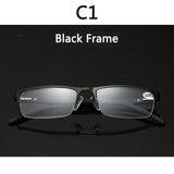 BOYSEEN Titanium alloy Nearsighted Glasses Non spherical 12 Layer Coated Minus lenses Business Myopia Eyeglasses -0.5 -1.0 -1.25