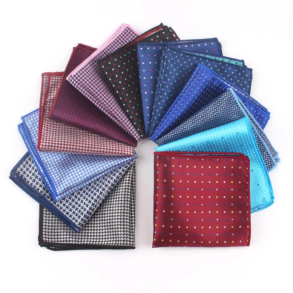 Pochette de costume pour hommes et femmes, serviette de poitrine à pois, mouchoir pour hommes, costumes pour hommes, mouchoir de poche, serviette de poche