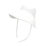 Big Brim Baby Sun Hat Summer Spring Kids Bucket Hat for Girls Boys Cotton Linen Children Cap Beach Travel Kids Hats Caps 2M-4Y