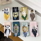 Foulard en soie imprimé animal pour femme, nouveau style décoratif, petit foulard en soie, pour les affaires en Europe et en Amérique