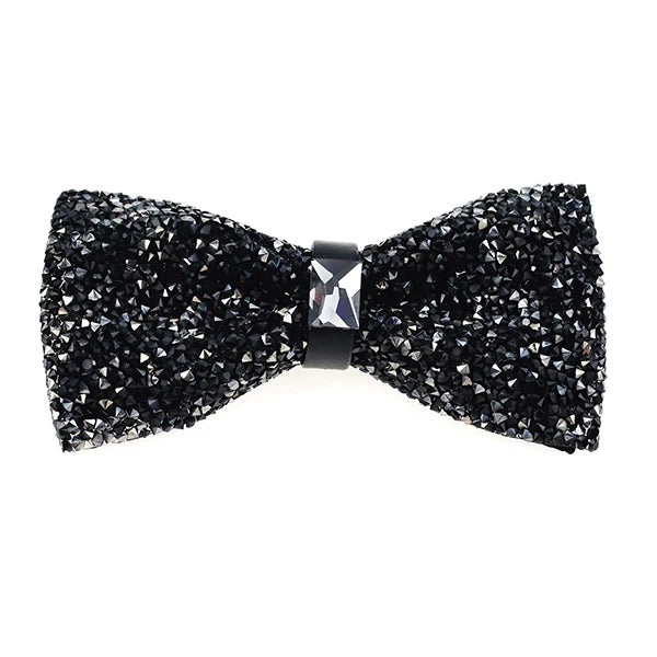 Nœud papillon rose diamant pour homme, nœud papillon strass, accessoire de mariage tendance