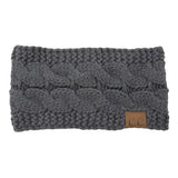 2024 Fashion Bohemia Winter Warm Knitted Headband Hair Accessories Women's CC Wool Wide Hairband Stretch Solid Hairband Headwear