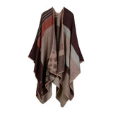 Luxus Marke Geometrische Poncho 2024 Kaschmir Schals Frauen Winter Warme Tücher und Tücher Pashmina Dicke Capes Decke Femme Schal