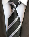 Corbatas de seda tejidas en jacquard con diseño de cachemira a cuadros para hombre, corbatas de 8 cm a rayas para trajes de negocios, bodas y fiestas.