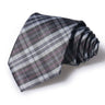 Cravate Huishi 8 cm à pois pour homme, slim, tendance, en polyester et microfibre, à carreaux, pour mariage