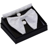 GUSLESON Ensemble de boutons de manchette et pochette pour homme, motif cachemire, bleu, rouge et jaune, avec boîte cadeau, cravate de mariage en soie pour homme