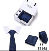 Cravates de marque 100 % soie, coffret cadeau, bureau, homme, classique, fête, mariage, rayées, 7,5 cm, soie, mariage, motif floral, cravate, mouchoir
