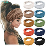 SeeMore Customizable 10 PCS Extra Wide Turban African Style Hair Wrap Head Bands for Women Sports & Entertainment