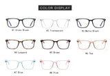 2025 Trending Blue Light Blocking Men's Glasses Gaming TR90 Matte Black Anti Ray Eyeglasses Computer Transparent Fashion Eyewear