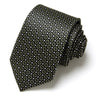 Cravate classique en soie pour homme, 48 couleurs, 7,5 cm, de luxe, à rayures, fine, pour costume, mariage, fête
