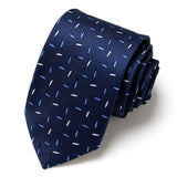 Cravate classique en soie pour homme, 48 couleurs, 7,5 cm, de luxe, à rayures, fine, pour costume, mariage, fête