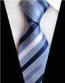 Corbatas de seda tejidas en jacquard con diseño de cachemira a cuadros para hombre, corbatas de 8 cm a rayas para trajes de negocios, bodas y fiestas.