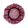 Leopard Print Satin Bonnet Cap Wide Rubber Band Nightcap Hair Care Hat