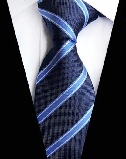 Corbatas de seda tejidas en jacquard con diseño de cachemira a cuadros para hombre, corbatas de 8 cm a rayas para trajes de negocios, bodas y fiestas.