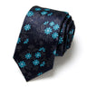 Brand 100% Silk New Men's Tie 7.5cm Blue Necktie Green & Orange Silk Gravatas For Men Paisley Floral Fit Wedding Workplace Slim